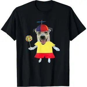 funny silly dog with lollipop meme T-Shirt for Men Women