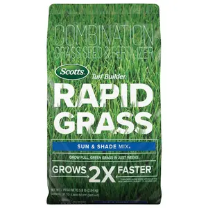 5.6 lbs.  Mix Combination Seed and Fertilizer Grows Green Grass in Just Weeks