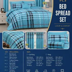 Blue Horizon Bedspread Set