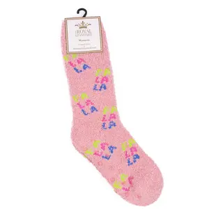 SALE-Women's Comfy Soft FaLaLa Snuggle Socks, Women's Footwear, Light Pink/Multi