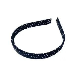 Mini Dot Head Band, Navy
