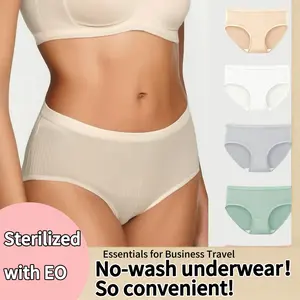 Light&Free Disposable Panties | Period & Travel Underwear | No More Laundry Hassle | 100% Cotton Crotch