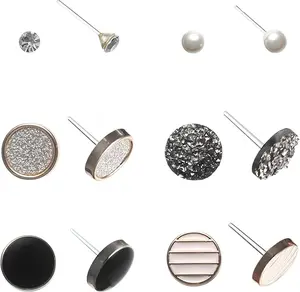 Earrings for Sensitive Ears – Hypoallergenic Studs 6-Pack