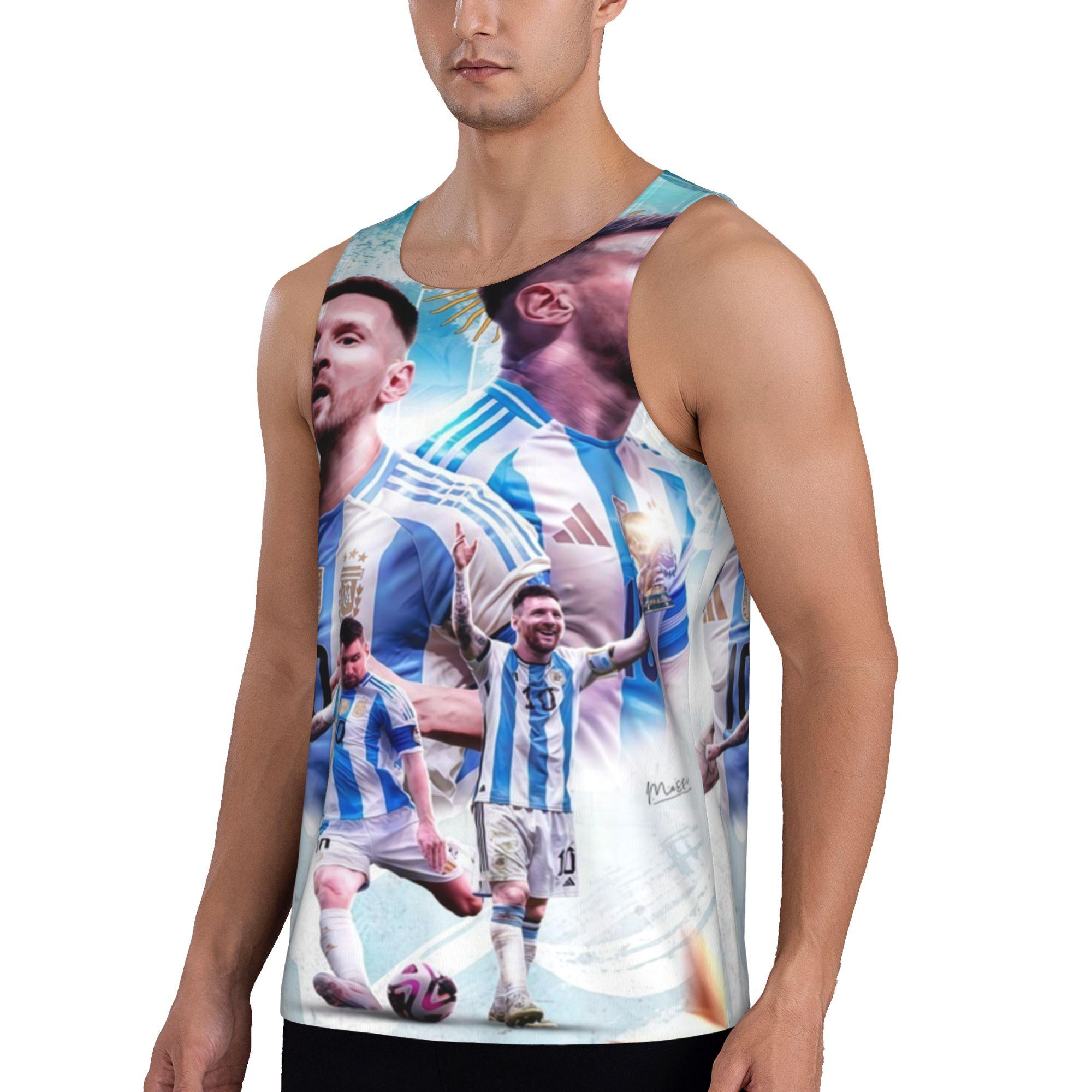 Messi Argentina 10 World Cup Champion Graphic Sleeveless Shirt