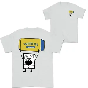 Doodlebob Twisted Tea Double-Sided T-shirt, Funny Drinking Sweatshirt, Full Color Unisex Summer Hoodie, Perfect Gift for Men and Women HR9