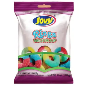 Jovy Gummy Ring Neon Sour 6oz