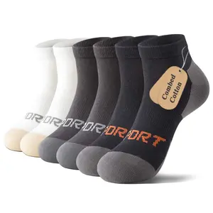 Mqamex Men’s 6-Pack Breathable Cotton Blend Mid-Calf Socks - Antimicrobial, Active, Daily, Bulk, Absorption-Focused, Odor-Resistant, Solid-Color All-Season Casual Socks for Basketball, Gym, Absorption Mid-Calf Socks, Bulk Mid-Calf Socks