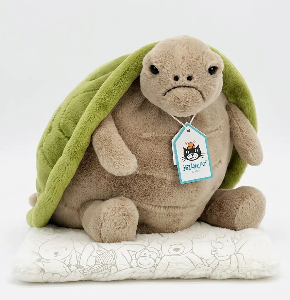 Jellycat Timmy Turtle Plush – Adorable Soft Stuffed Toy, Cute Room Decor & Gift for Birthdays K99