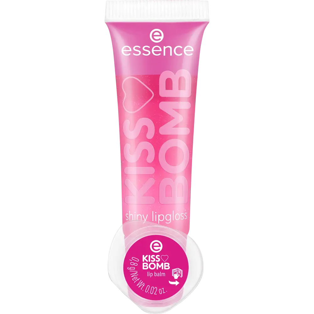 KISS BOMB shiny lipgloss & lip balm