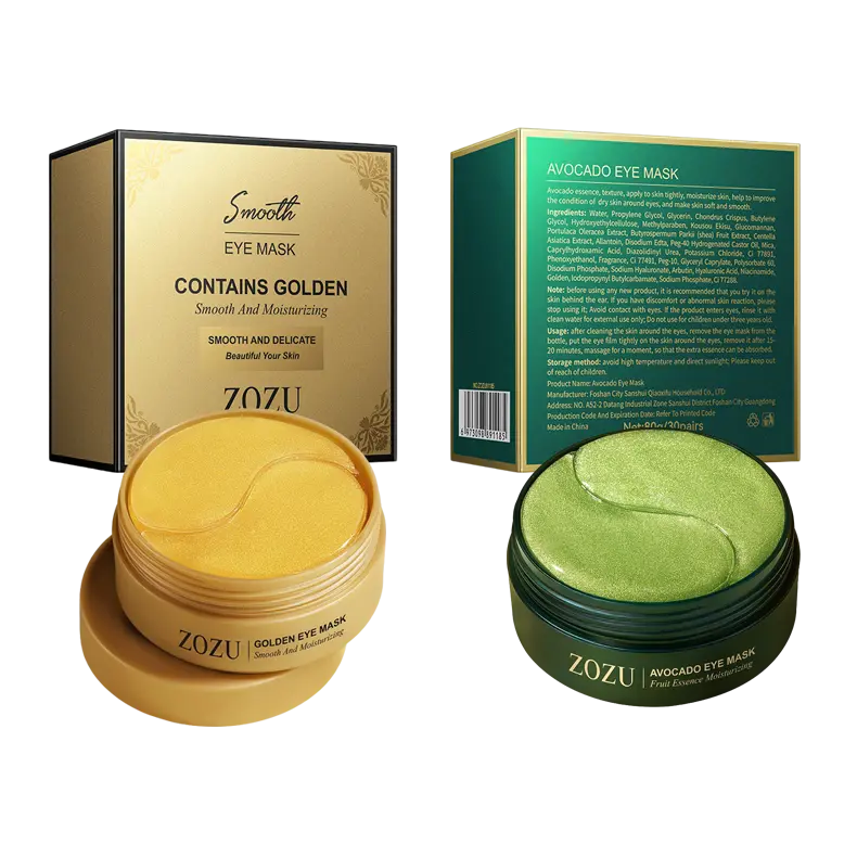 Hydrating Face & Eye Mask Set - Nourishing Moisturizer & Eye Treatment Mask with Water-Locking Essence to Reduce Puffiness, Mild
