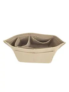 Felt Inner Pouch Organizer, Multi-Layer Zipper Makeup Bag, Storage Solution for Jiaozi Bags, Durable Felt Material, Versatile Design