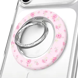 Dainty Pink Floral MagSafe Grip Ring
