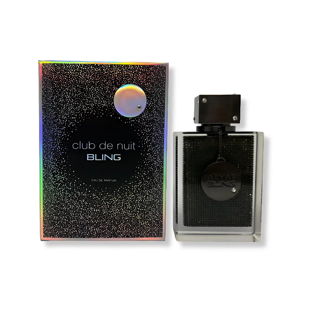 Armaf Club De Nuit Bling Eau De Parfum for Men 2.5 oz – Intense Long-Lasting Woody Amber Cologne | Bergamot, Leather & Vanilla Blend