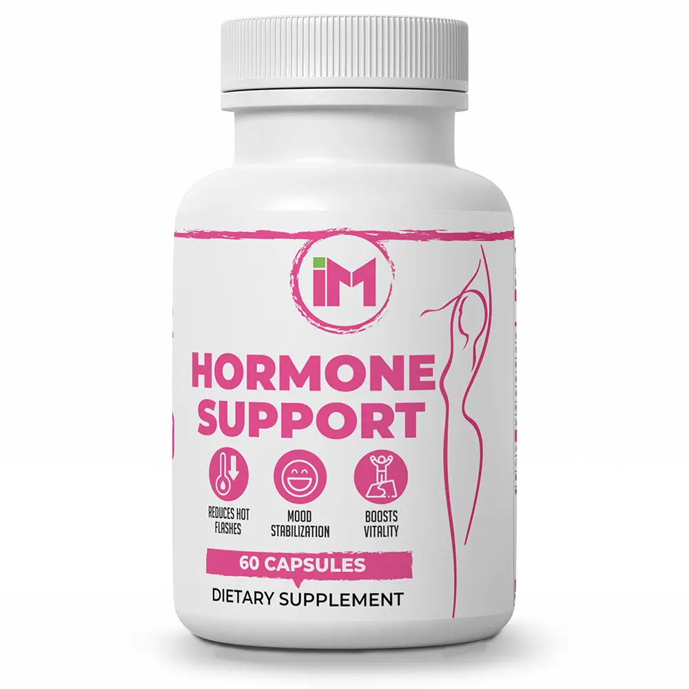 IM Hormone Support - 60 Capsules for Women Balance - Natural Ingredients for Hot Flashes Mood Swings & Energy Boost - USA Made