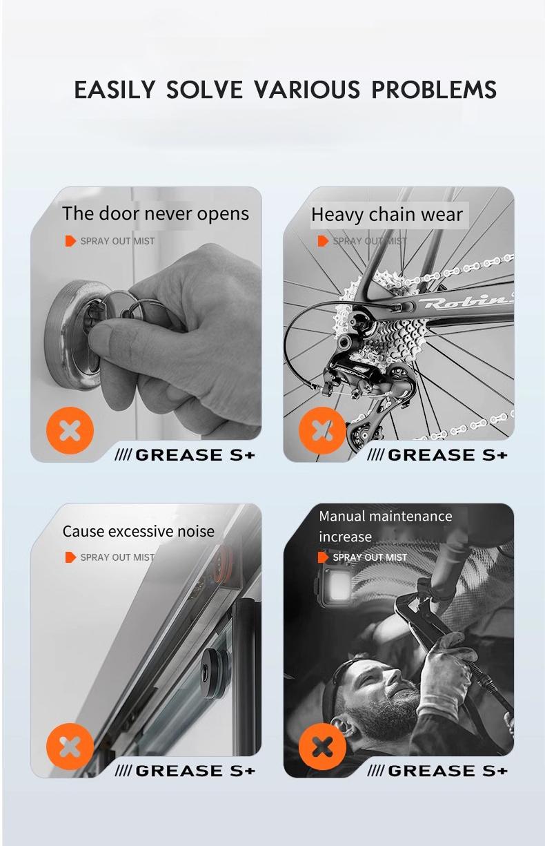 Multi-Function Rust Removal Spray,Rust Prevention & Noise Reduction-5.8oz