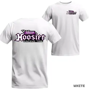 180g[100%cotton]Hoosier Racing Tire Graphic Tee, Official Motorsport Shirt for Speed Fans & Car Shows