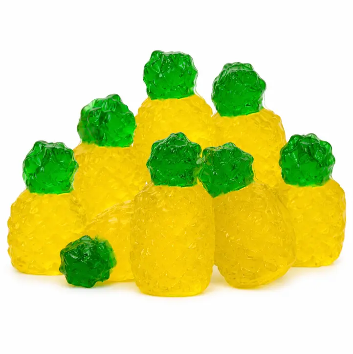Candylicious 3D Pineapple Gummies – Tropical Fruit Gummy Candy 1 LB