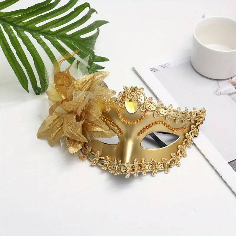 1pc Elevate Your Look with A Stunning Lily Masquerade Mask for Your Next Party or Prom