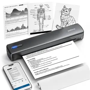 Portable Printer Wireless for Travel, D810 Bluethooth Thermal Printer Support for 8.5"x11" US Letter, AI Printer