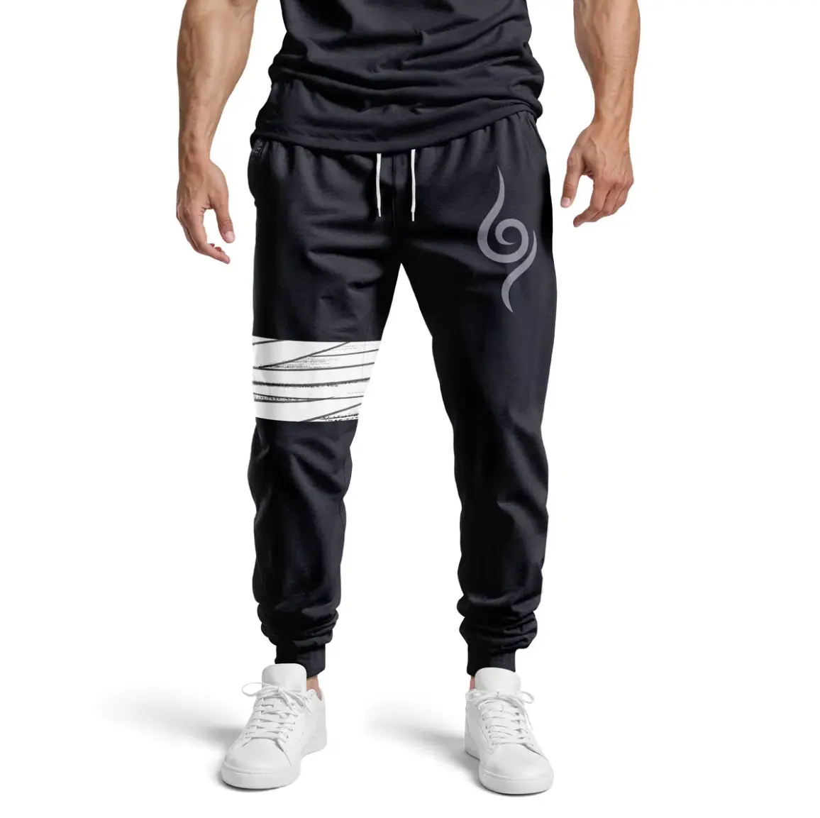 Kakashi ANBU Shippuden Sweatpants, Anime Fleece Jogger Pants, Casual Athletic Joggers