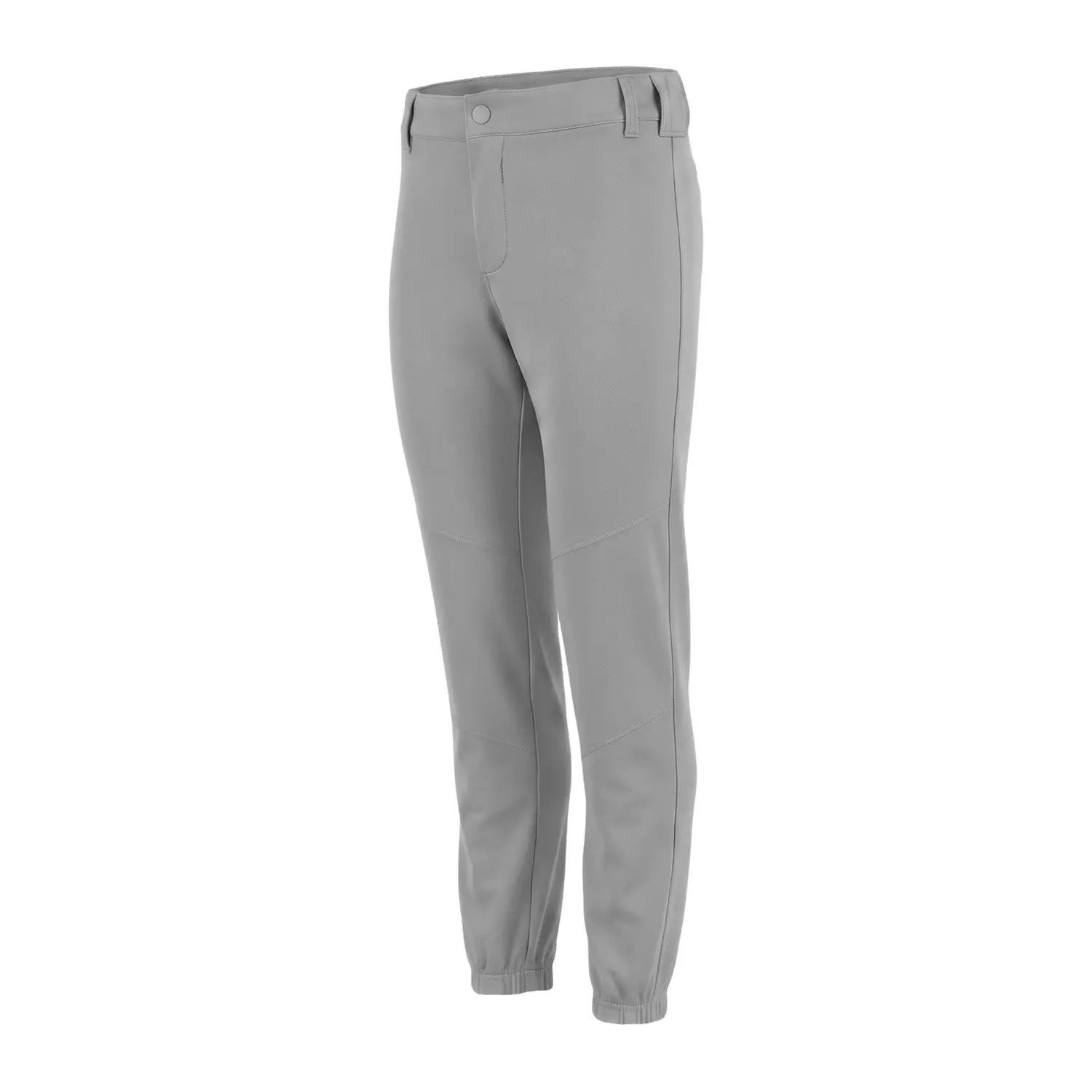 Penveer Pull-Up Youth Baseball Pants, Quarter Open Fly Boys Baseball Pants with Durable Snap & Elastic Bottom, T Ball Pants - (Grey)