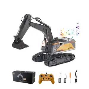 VEVOR Remote Control Excavator Toy, 22 Channel, 1:14 Scale Remote Control Digger with Metal Shovel, RC Excavator with Lights & Sounds, Full Functional Construction Vehicles for Kids, Birthday Present
