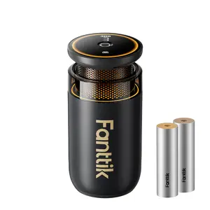 Fanttik N10 Smart Car Air Freshener, Waterless Essential Oil Diffuser with 3 Adjustable Levels and Ambient Light, Auto On/Off, 2550mAh USB-C Battery, Citrus/Woody Scents, Easy Swap Design