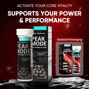 DrBioCare PEAK MODE – Men’s Daily Energy & Vitality Support | Fast-Dissolve Tablets with Shilajit, Tongkat Ali & Maca