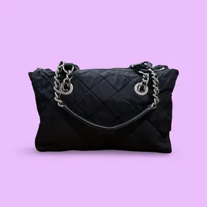 Pre-owned Nylon Shoulder Bags Prada Tessuto Saffiano Quilted Shoulder Bag