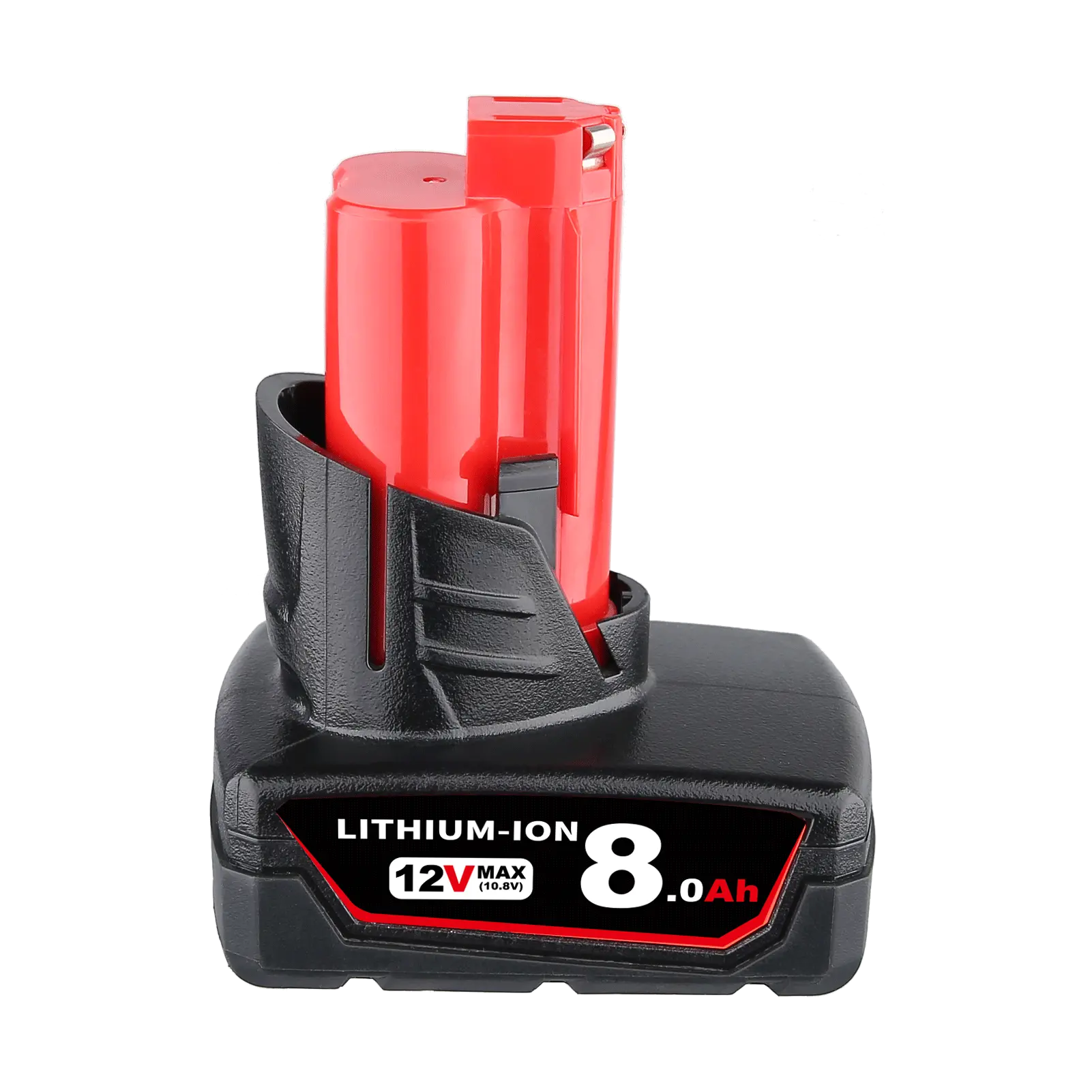 Durable Lithium Replacement Battery Pack - M12 10.8V(12Vmax) 8000mAh Black & Red Rechargeable High Output Battery for MILWAUKEE MWL1806 Cordless Power Tool Accessories, Durable Lithium Battery, Batteries