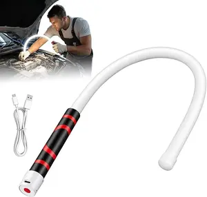 Bendable LED Flashlight Stick, 28 Inch Flexible Working Light, Long Lasting Battery Powered Handheld Lamp, Bright High Lumens Inspection Light for Garage Repair, Car Engine Bay, Off Road Camping & Household Dark Corner Use