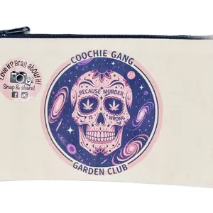 Coochie Gang Dual-Purpose Utility Pouch - Personalizable Carryall for Cosmetics & Gardening Kits - Custom Design Option - Essential Organizer