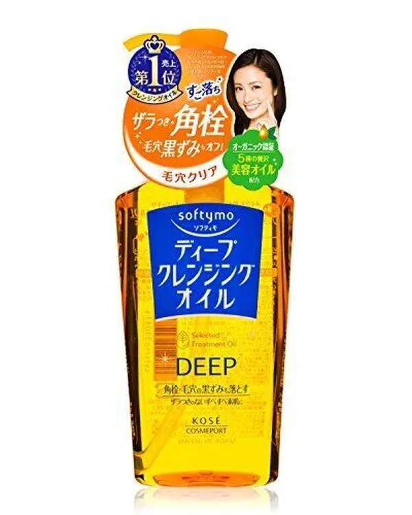 KOSE SoftyMo deep Cleansing Facial Wash Oil Treatment Makeup Removal 230ml