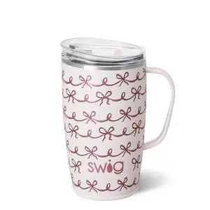 Pretty in Pink SWIG {TRAVEL MUG} -18 oz