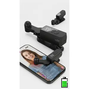 Rechargeable Wireless Smartphone Screen Clicker - Compact Tech Accessory, Adjustable Speed Digital Game Controller with Clip, Fast Responsive Accessory for Android iOS Mobile Games, Accessories