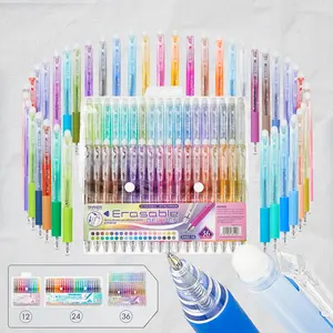 Secret Magic Pens -36 Erasable Gel Pens for Hidden Love Letters & 520 Valentine’s Surprise Professional Artist Gel Pens for Bullet Journaling, DIY Coloring - Retractable Fine Tip- "Disappear at Heat, Reappear at Cold" Creative Gift for Kids mom gift