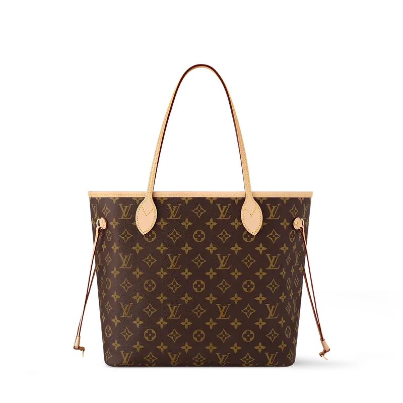 ‮ VL  ‬‬  Neverfull Monogram Tote 2-in-1 MM Set with Pouch & Tag