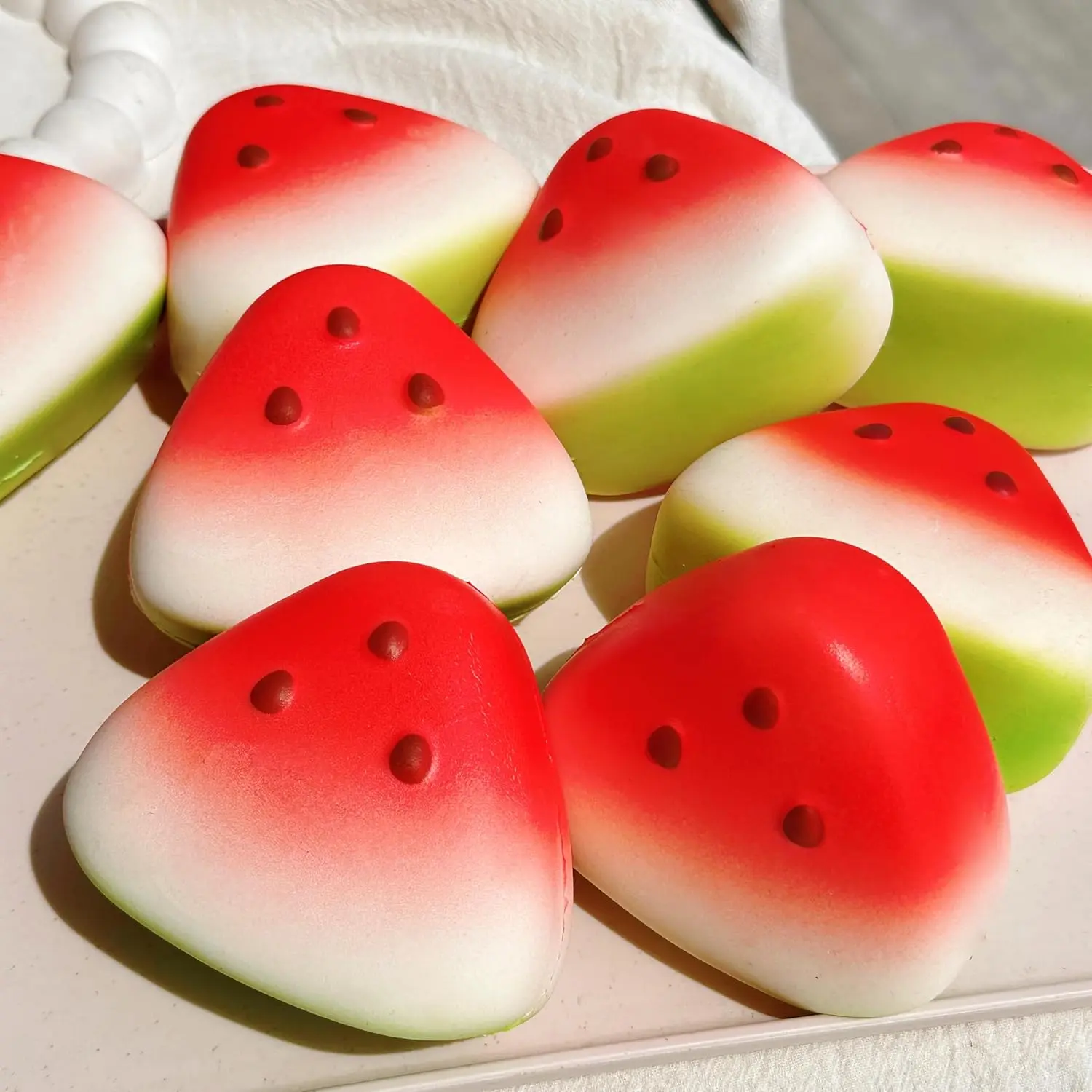 Watermelon Slow Rising Squishy Fidget Toy For ADHD Butter Squishy Watermelon Taba Squishy, Slow Rising/Rebound, Toy for Stress Relief & Fidget Toys for ADHD Party Kids Children Gift cute