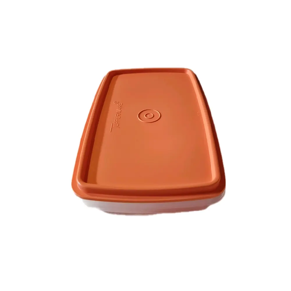 Tupperware Snack-Stor Slim 2-1/2 Cups Airtight Rectangle Container for On-The-Go Snacking & Deli Meats Storage Dishwasher Safe Durable Solid Plastic