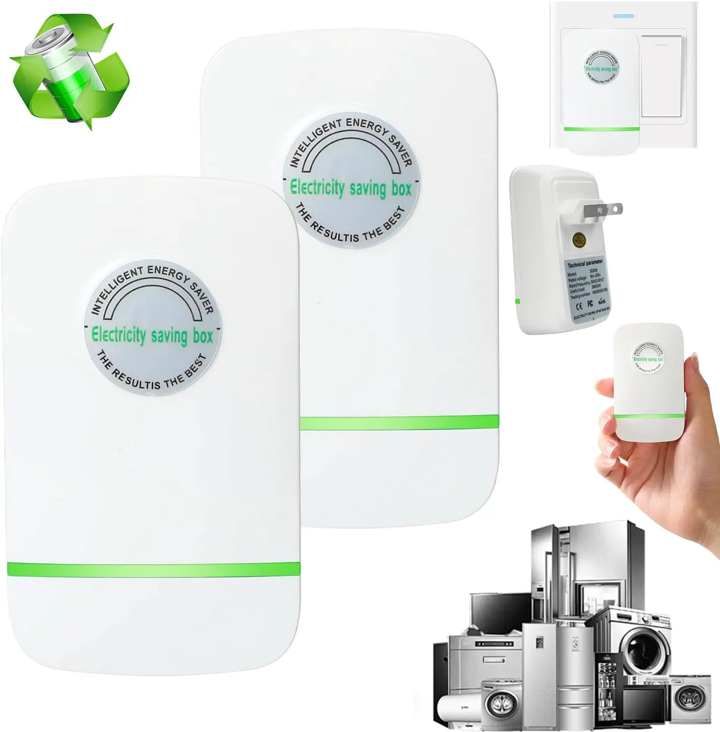 Household Plug-In Electrical Accessory for Home & Office, Compact Power Protection Device with US Plug