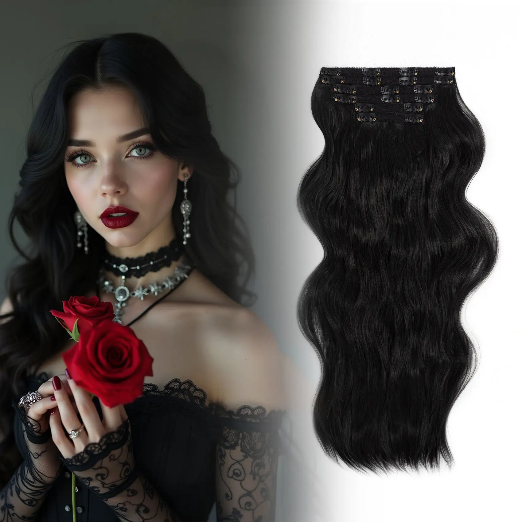 #SummerVibes [Qbeauty 2026 Thin Hair Special New Upgrade] 22/24 Inch 6PCS Invisible Clip-In Body Wave Hair Extensions, Thin Hair Special,  Natural Fullness, Tangle-Free, Long Lifespan, Seamless Blend for Women, summerwins