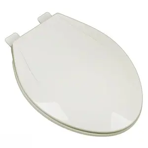 Plumbing Technologies 2F1E6-02 Slow Close Plastic Elongated Contemporary Design Toilet Seat- Linen & Biscuit