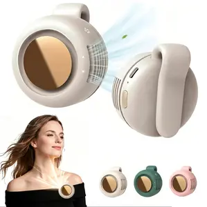 Portable Silent Mini Bladeless Fan, 3-Speed Adjustable Hanging Waist Fan, Phone Cooling & Personal Fan, 360° Rotation, Rechargeable Handheld Turbo Fan for Outdoor Travel, Ideal Gift for Mother's Day