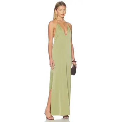 addison rae green dress Addison Rae: Green Latex Dress and Sandals