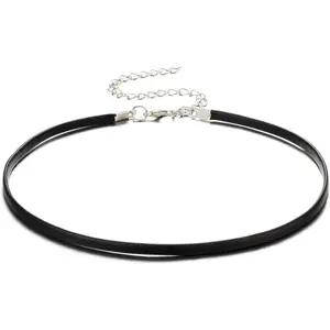 Black Leather Choker Thin Black Choker Simple Black Chokers Dainty Black Choker Small Choker Thin Black Chokers for Women