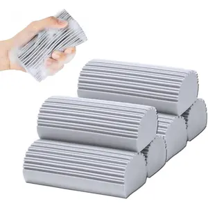 6-Pack Damp Clean Duster Sponge,Magic Sponge Eraser for Housekeeping,car