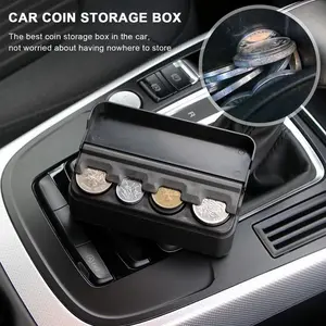 Car Coin Storage Box, 1 Count Portable Coin Storage Organizer, Game Coin Container for Home Vehicle, Fall Decor, Gift For Girlfriend