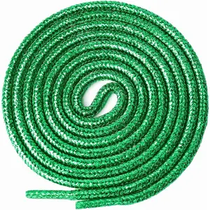 2 Pairs Glitter Metallic Shiny Shoe Laces, Round Sequin Shoelaces Shoestrings for Sneakers Boots