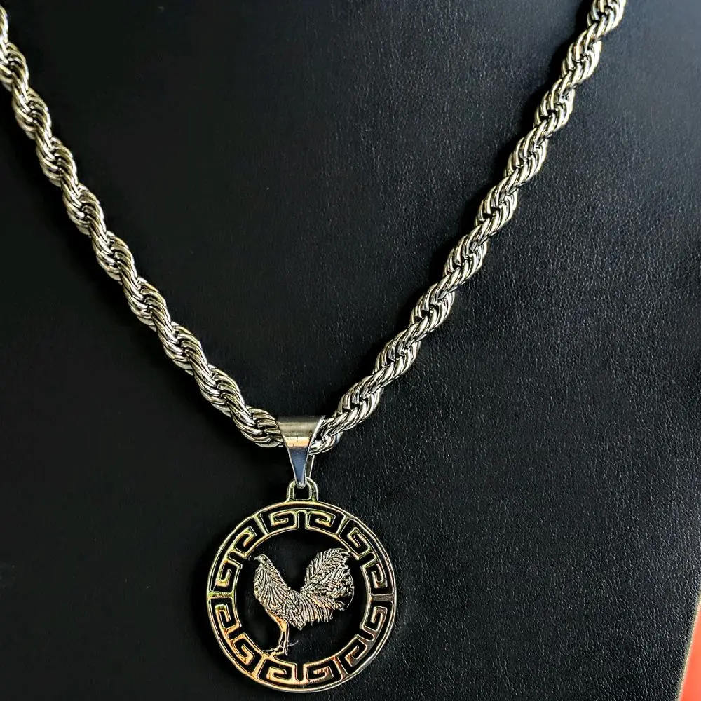 #1 Greek rooster medal