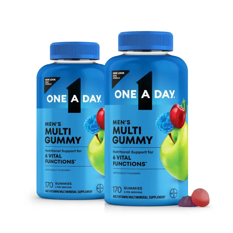 One A Day Men's Multivitamin Gummies Dietary Supplement 170ct - 2 Pack